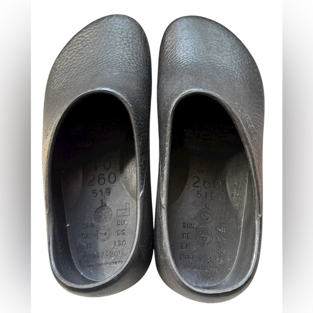 Birki's Birkenstock Unisex Clogs Black Size L 9 M 7 Great Condition! Slip On - Picture 2 of 4
